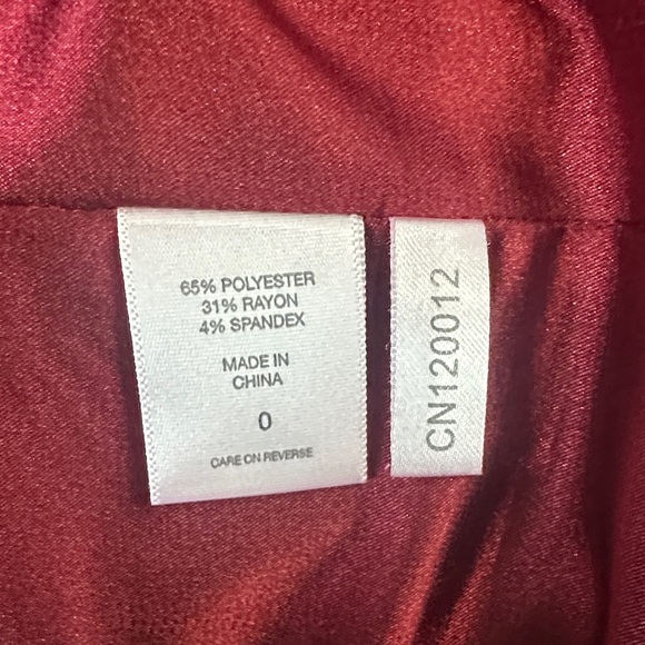 Elegant New York & Co. Burgundy Sleeveless Dress - Picture 5 of 6